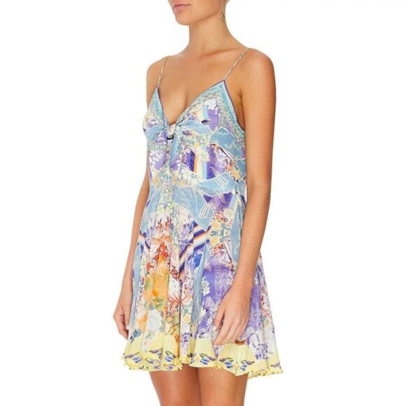 Camilla Girl In The Kimono Short Dress With Tie Front Medium b96E - Picture 8 of 9